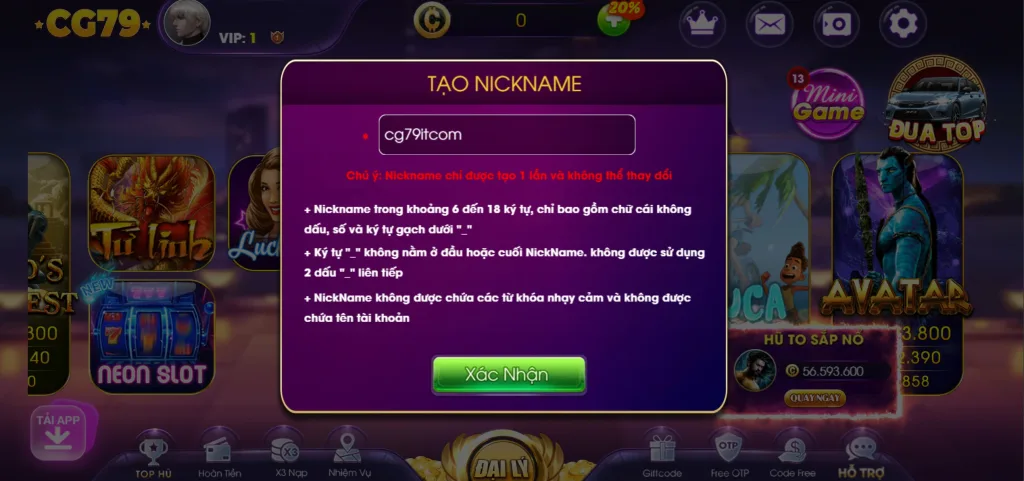 Hướng dẫn đăng ký cg79