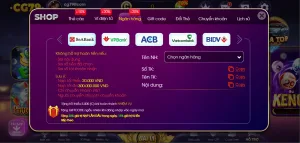 Nạp tiền Cg79: Chi tiết qua Ngân hàng, Momo, Thẻ cào và Đại lý