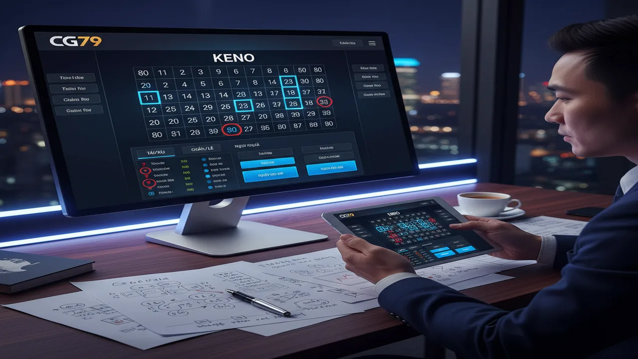 Cách chơi Keno trực tuyến: Bí quyết chọn số CG79
