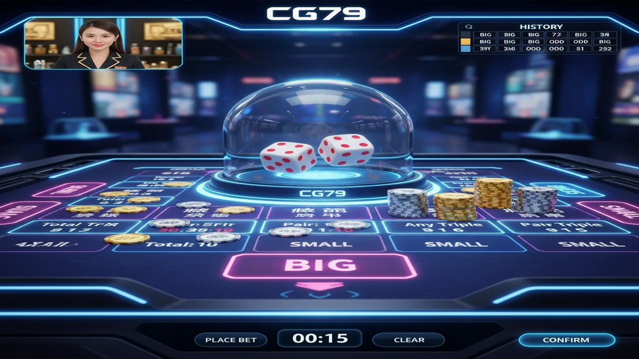 Hướng dẫn chơi Sicbo (Tài Xỉu sòng bài) chi tiết CG79