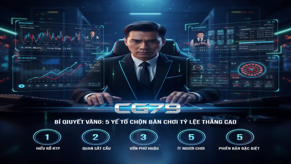 Cách chọn bàn chơi Casino có tỷ lệ thắng cao CG79