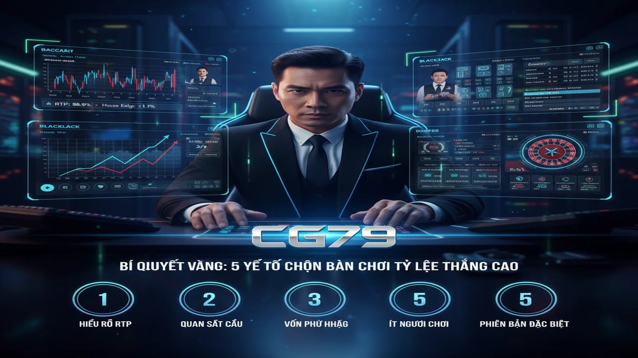 Cách chọn bàn chơi Casino có tỷ lệ thắng cao CG79