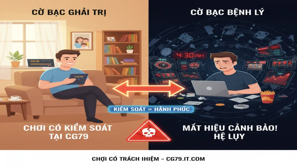 Phân biệt cờ bạc giải trí và cờ bạc bệnh lý CG79