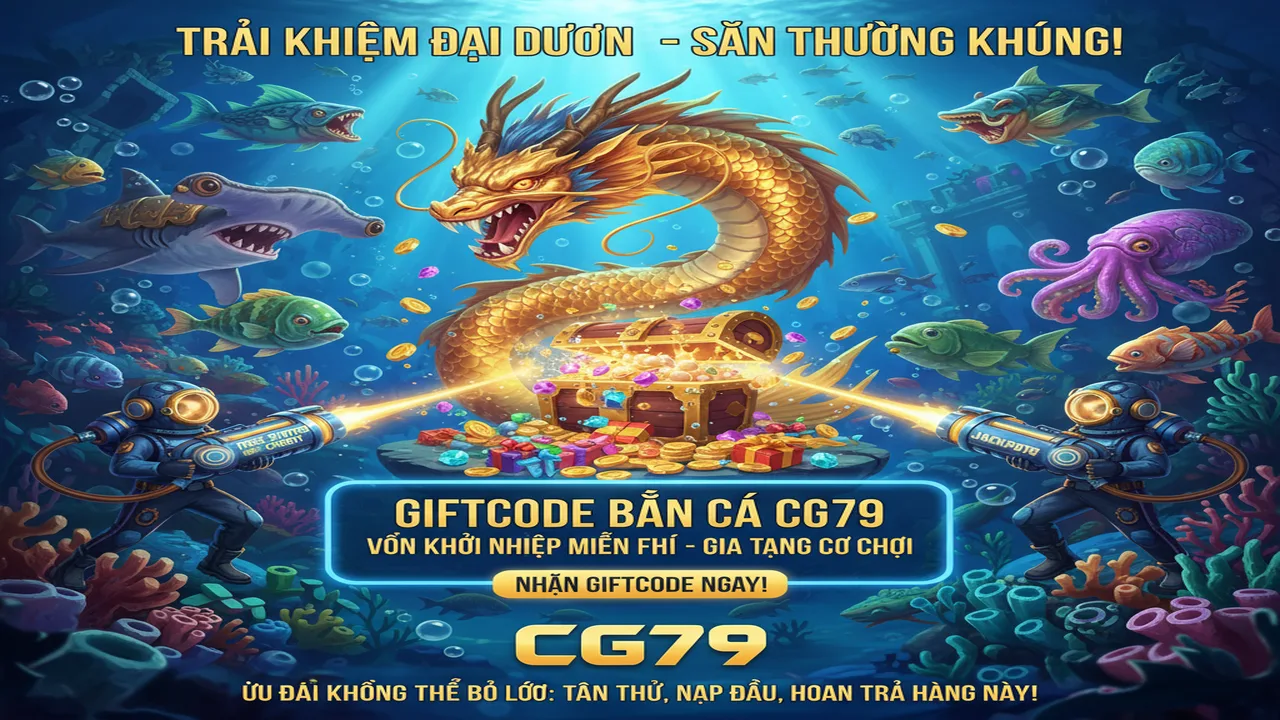 Hướng dẫn nhận Giftcode và ưu đãi chơi Bắn cá CG79