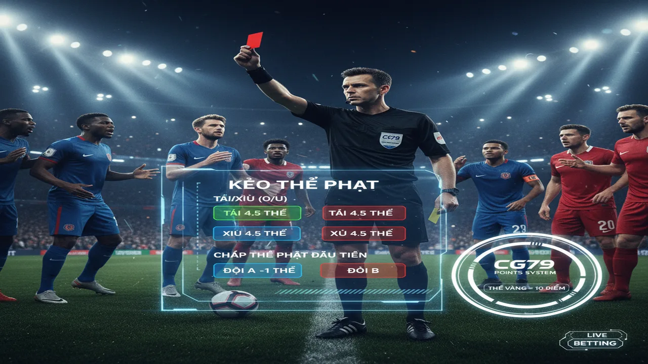 Kèo thẻ phạt là gì? Kinh nghiệm bắt kèo thẻ phạt ít người biết CG79