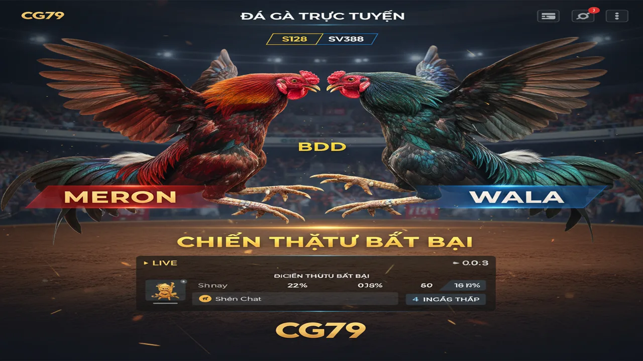 Luật chơi đá gà trực tuyến tại sảnh S128, SV388 CG79
