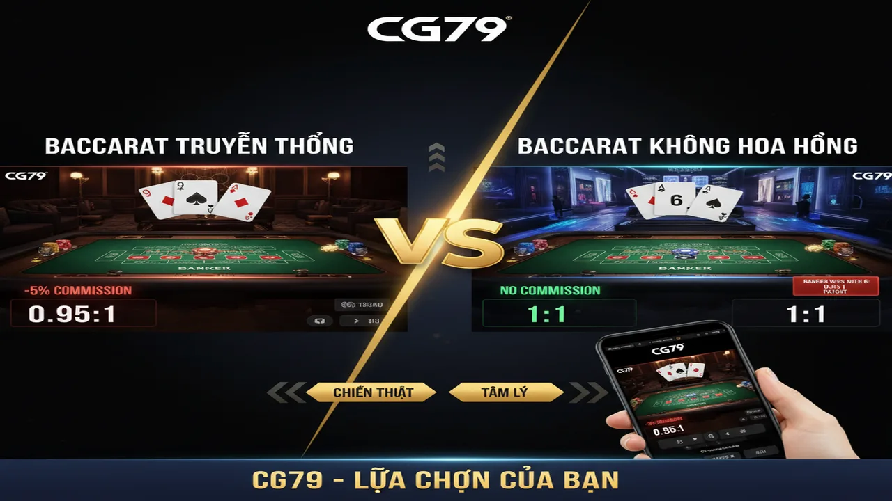 So sánh Baccarat không hoa hồng và truyền thống CG79