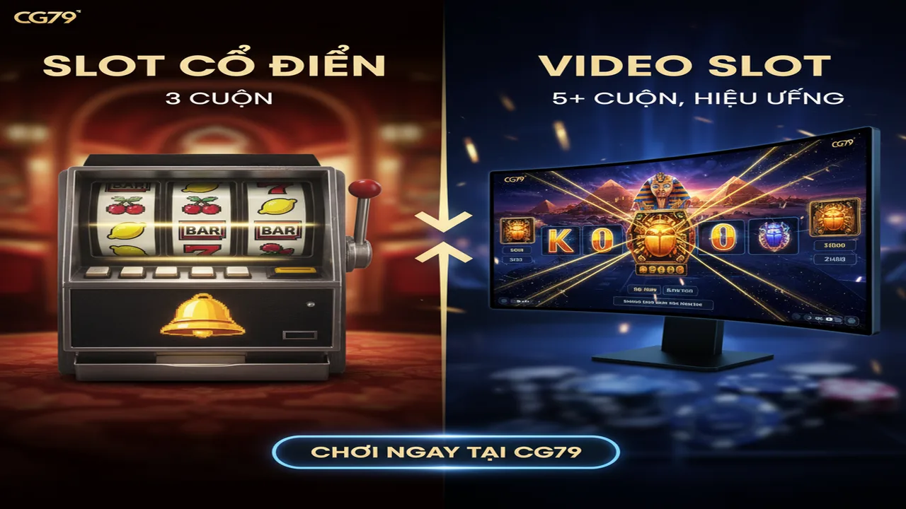 Sự khác biệt giữa Slot cổ điển và Video Slot CG79
