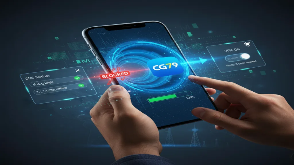 Hướng dẫn tải app khi bị nhà mạng chặn CG79